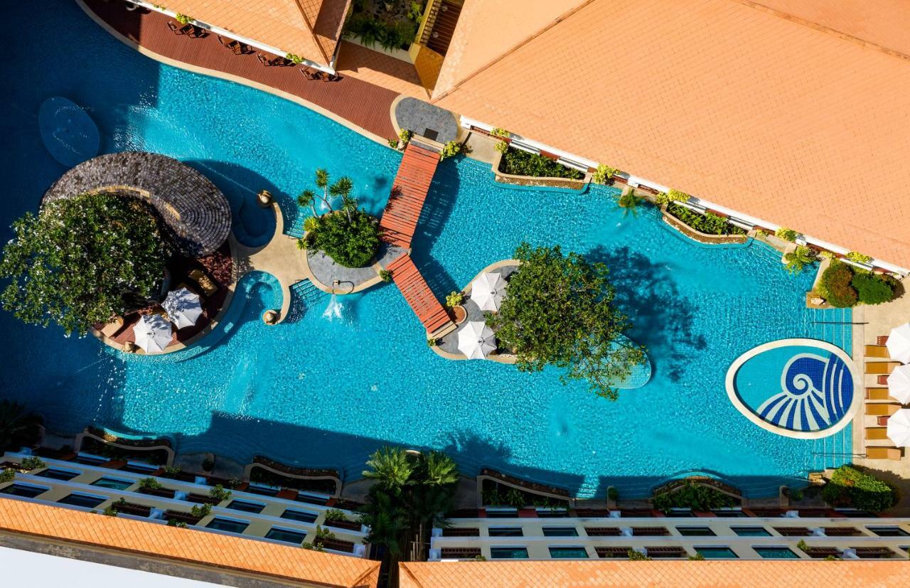 Patong Paragon Resort & Spa Sha Extra Plus Exterior photo Aerial view of the pool at the Royal Wing Hotel